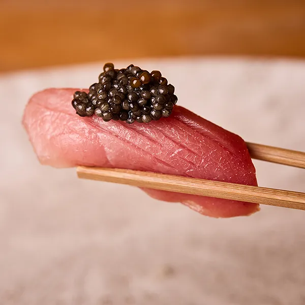 Tuna Nigiri with caviar