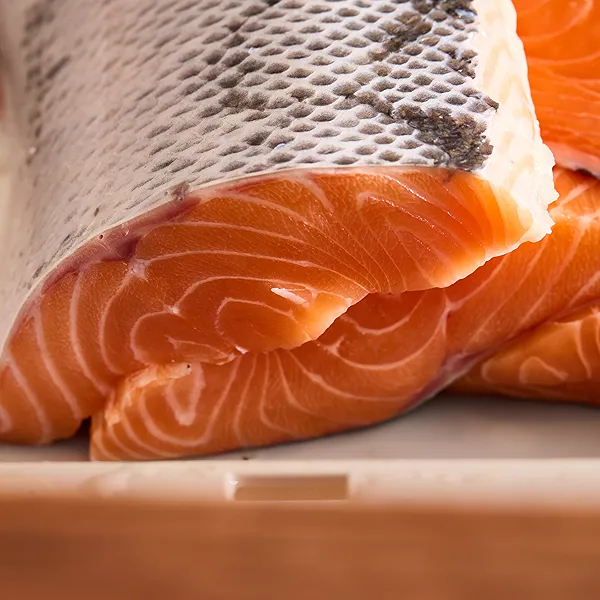 Fresh salmon cuts