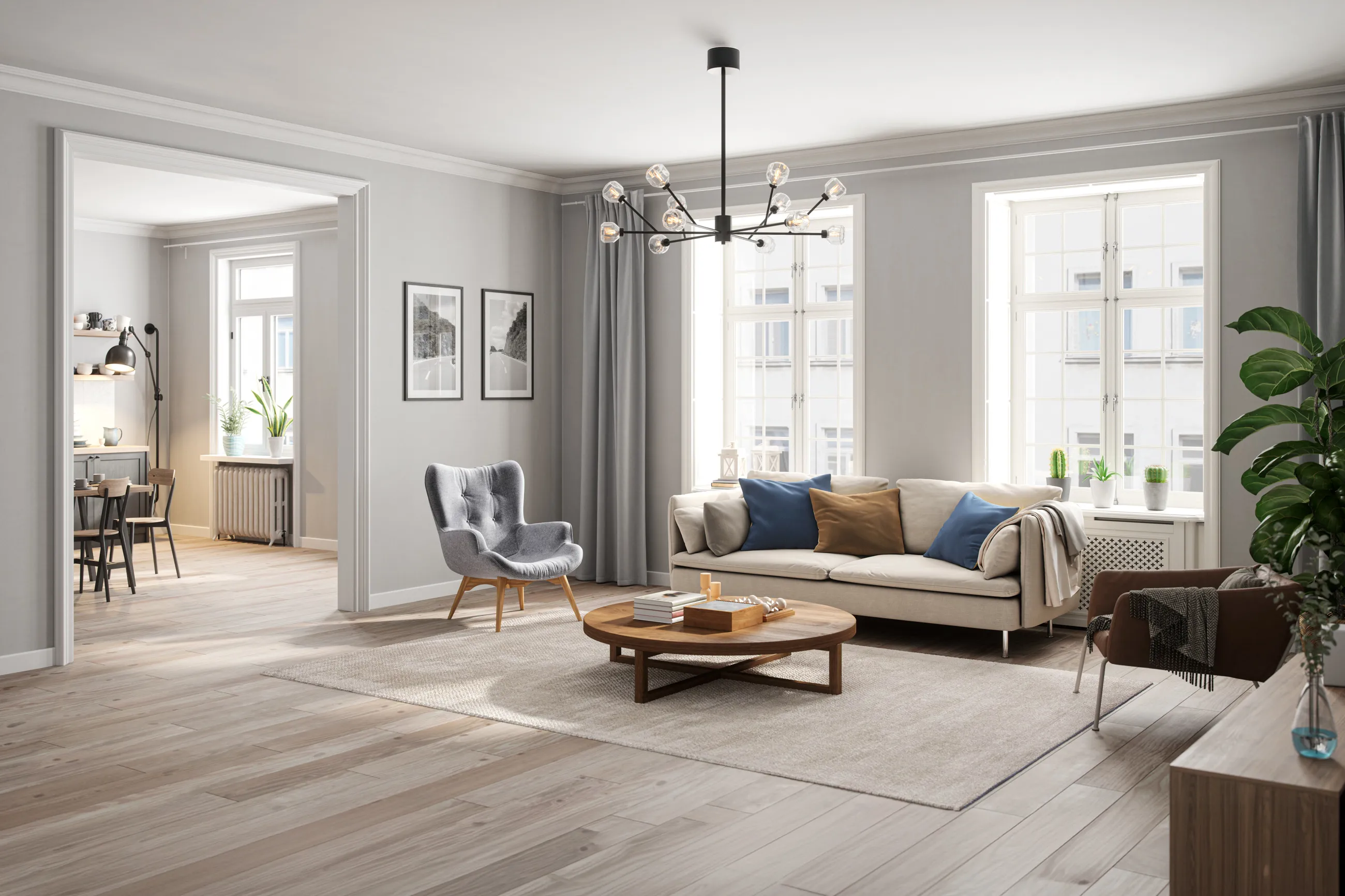 Modern interior flat